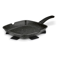 Patelnia grillowa non-stick Starke Pro Chelsea 28 cm kwadratowa z przekładką filcową