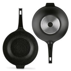 Patelnia WOK na indukcję z pokrywką Starke Pro Taylor Marble 32 cm