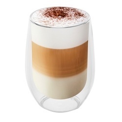 Szklanki termiczne do kawy Tadar Sublime 300 ml 6 szt. i 6 złotych łyżeczek koktajlowych