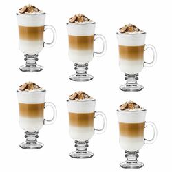 Zestaw 6 szklanek Tadar Irish 240 ml i 6 łyżeczek koktajlowych
