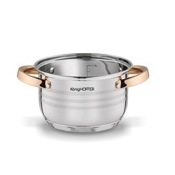 Zestaw garnków na indukcję Konighoffer Bari Rose Gold 12 elementów