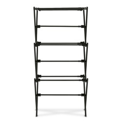 Suszarka na pranie pionowa teleskopowa Konighoffer Cortina 77.5 x 28 x 95 cm czarna