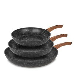 Zestaw patelni aluminiowych Tadar Arroz 20 cm 24 cm 28 cm