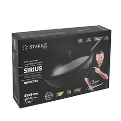 Patelnia WOK z pokrywką non-stick na indukcję Starke Pro Sirius 28 cm