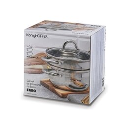 Garnek do gotowania na parze Konighoffer Faro 2,9 l 3 elementy