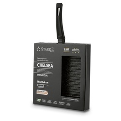 Patelnia grillowa non-stick Starke Pro Chelsea 28 cm kwadratowa z przekładką filcową