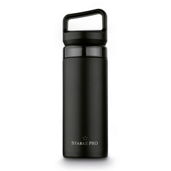 Butelka termiczna z sitkiem Starke Pro Lazaro 400 ml czarna