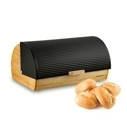 Chlebak bambusowy Konighoffer Fushion 36 x 22 x 17 cm czarny
