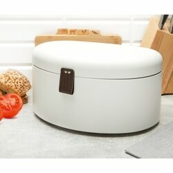 Chlebak stalowy Konighoffer Vespa 36 x 23,5 x 18,5 cm biały