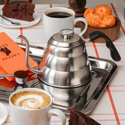 Czajnik z termometrem Konighoffer Barista 1 l srebrny