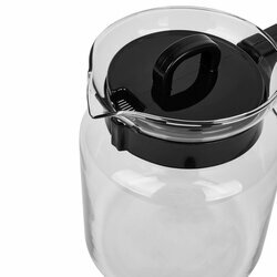 Dzbanek do kawy i herbaty szklany Tadar Ava 1,45 l czarny