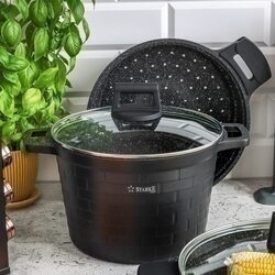 Garnek do gotowania na parze Starke Pro Brick Marble 6,3 l