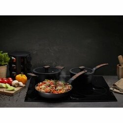 Garnek na indukcję non-stick z pokrywką Starke Pro Archie Wooden 1,6 l