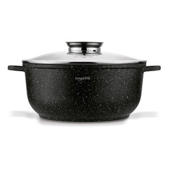 Garnek na indukcję z pokrywką Konighoffer Pollo Black 6,5 l