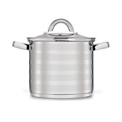 Garnek prosty ze stali nierdzewnej Tadar Paski 4 l