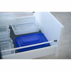 Komplet 4 pojemników na żywność Plast Team Polar 0,46 l 0,9 l 1,9 l 3 l prostokątne