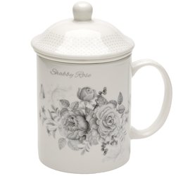 Kubek z zaparzaczem Tadar Shabby Rose 330 ml