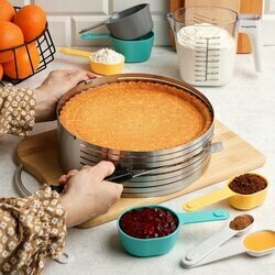 Miarki kuchenne z lejkiem zestaw Konighoffer 7 sztuk