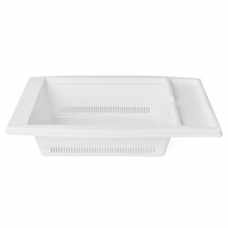 Ociekacz kuchenny na zlew Plastic Forte 27,5 x 43,5 x 10 cm biały