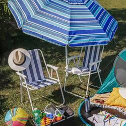 Parasol plażowy łamany Tadar Paski 200 cm