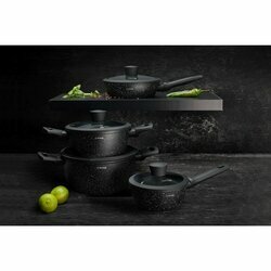 Patelnia WOK z pokrywką non-stick na indukcję Starke Pro Sirius 28 cm