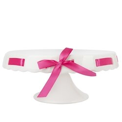 Patera ceramiczna Tadar Wstążka 25,5 x 11 cm okrągła róż