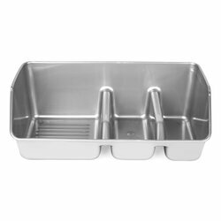 Pojemnik na gąbki Plastic Forte 21,5 x 13 x 8 cm srebrny
