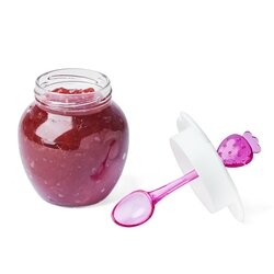 Słoik do dżemu z łyżeczką Tadar Baryłka 370 ml