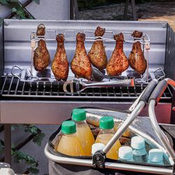 Stojak do pieczenia grillowania na podudzia i skrzydełka z tacką Tadar BBQ