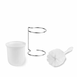 Szczotka do WC plastikowa Tadar 12 x 10 x 38 cm biała