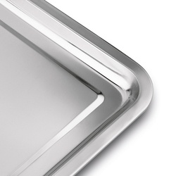 Taca metalowa nierdzewna Tadar 49,5 x 39,5 cm prostokątna