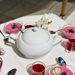 Waza do zupy porcelanowa Tadar II 3 l biała