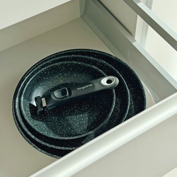 Zestaw 3 patelni z odpinaną rączką Konighoffer Colate 20 cm 24 cm 28 cm