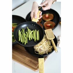 Zestaw 4 patelni marmurkowych Konighoffer Horta 20 24 28 cm i WOK 30 cm