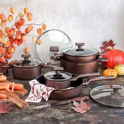 Zestaw garnków ceramicznych na indukcję Konighoffer Reno 10 elementów