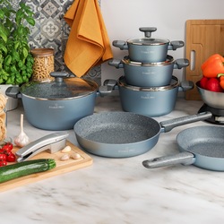 Zestaw garnków na indukcję non stick Starke Pro Double 10 elementów