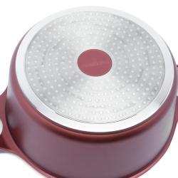 Zestaw trzech garnków i patelni ceramicznych z aromatyzerem Starke Pro Cobre 8 elementów