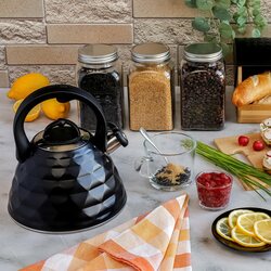 Czajnik na gaz i indukcję Tadar Crystal 3 l czarny mat