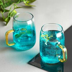 Dzbanek szklany Starke Pro Arube 1,5 l i 2 szklanki 300 ml zielone