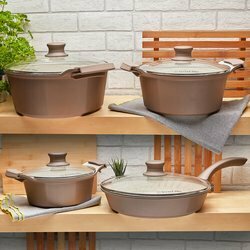 Garnek aluminiowy z pokrywką Starke Pro Pallace 28 cm