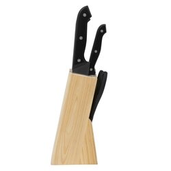Komplet noży w bloku drewnianym Tadar Razor 6 elementów