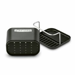 Ociekacz na sztućce z podstawką Tadar Clean 13,5 x 12 x 10,8 cm czarny