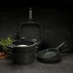 Patelnia grillowa marmurowa na indukcję Starke Pro Viridi 28 cm