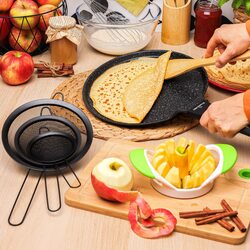 Sitka kuchenne metalowe z rączką Konighoffer Dark 10 cm 13 cm 18 cm czarne
