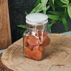 Słoik z klipsem Tadar 250 ml biała ceramiczna pokrywka