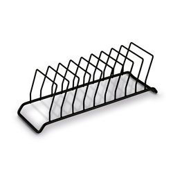 Stojak na pokrywki lub talerze Tadar Slim 28 x 9 x 9 cm czarny