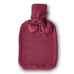 Termofor gumowy i pokrowiec Tadar Serduszka 1,5 l 33 x 20 cm
