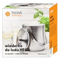 Wiaderko do lodu tadar Vega 1,5 l stal nierdzewna