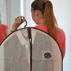 Wieszaki na ubrania plastikowe obrotowe komplet 5 szt. czarne lub białe
