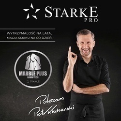 Zestaw garnków na indukcję marmurowych Starke Pro Ochre 6 elementów
